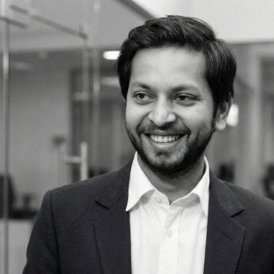 Rafay Qureshi, black and white portrait